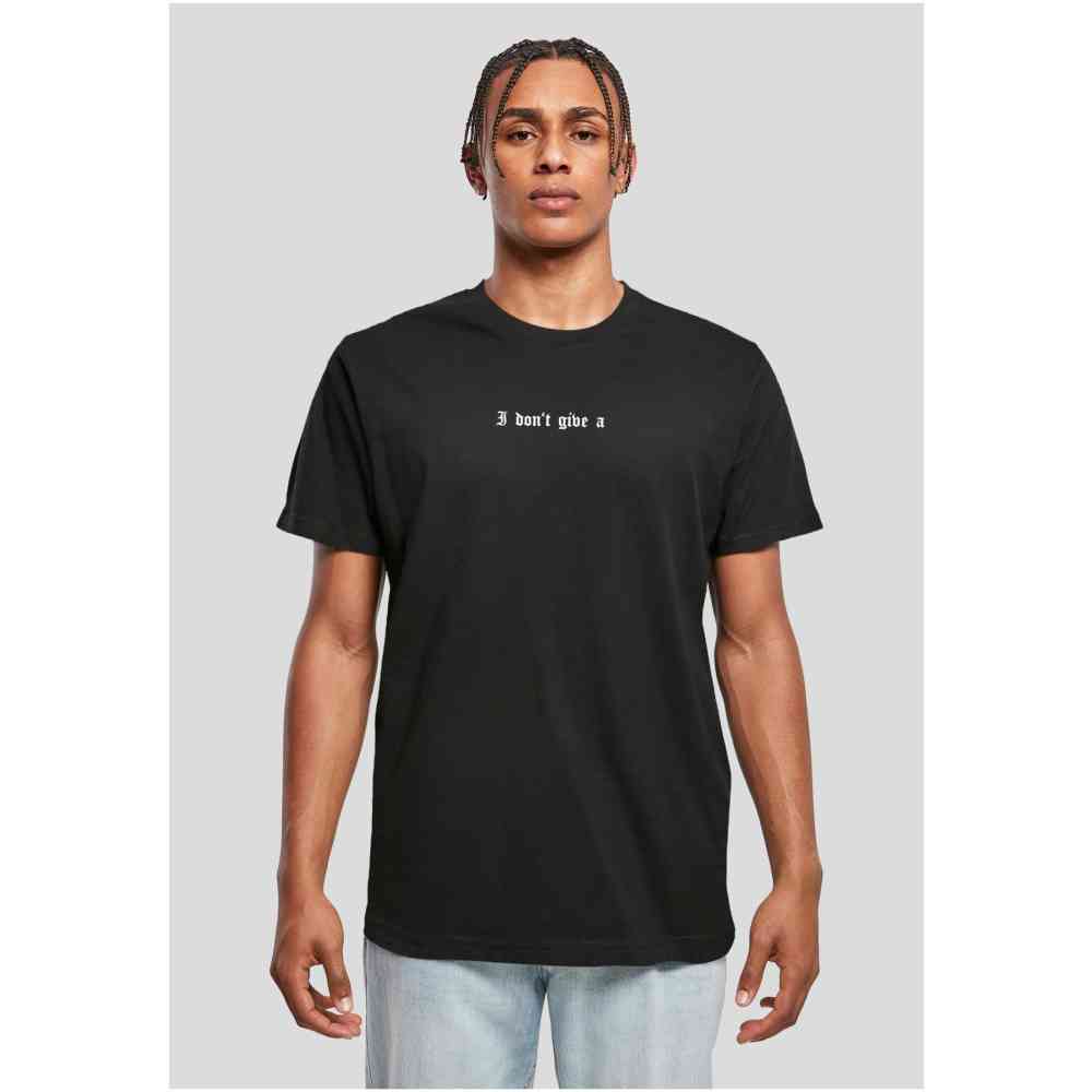 Mister Tee - I Don't Give A Herren T-Shirt - Schwarz